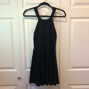 Parker Black Fit and Flare Dress with Back Cutout